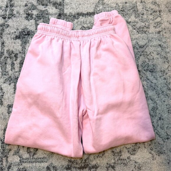 White Fox Pink Jogger Sweatpants XS Cotton/Poly Blend Athleisure - Picture 3 of 7